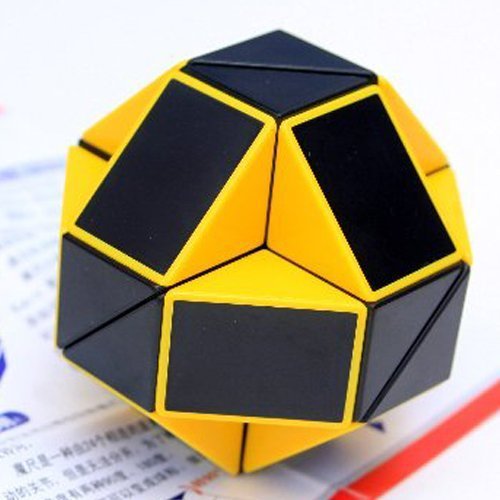 ShengShou Magic Snake Yellow and Black Twisty Toy Puzzle