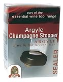 Argyle Wine Tools:  Champagne Stopper, Black & Chrome