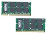 BUFFALO PC2-6400 800MHzΉ 200Pinp DDR2 S.ODIMM 2g for Mac 1GB A2/N800-1GX2