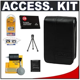 Casio Exilim EX-CASE-80 Leather Case (Black) + Spare NP-20 Battery + Accessory Kit for... by Casio