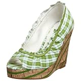 Sugar Womens Daisy Duke Mini Plaid Wedge