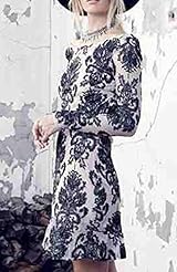 Sexy A-line General Print Long Sleeves Lace Vintage Backless Mini Dress 