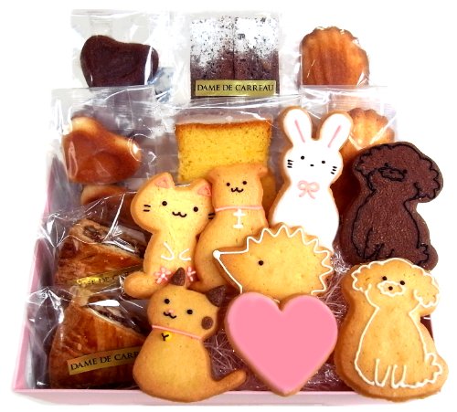 ダムドゥキャロー　動物クッキーと焼き菓子の詰合せ 16個入り