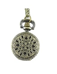 Youyoupifa Wholesale 5pcs/lot Vintage Bronze Alloys Carve Patterns Quartz Pocket Watch(Unisex)