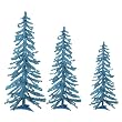 Teal Tinsel Alpine Trees - 2-3-4'