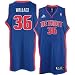 Detroit Piston Jerseys : Adidas Detroit Piston #36 Rasheed Wallace Royal Blue Road Swingman Basketball Jersey