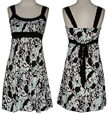 LA BELLE Stretch Damask Print Dress