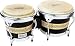 Latin Percussion LPP601 Performer Series Bongos, Black/Natural Chrome Hardware