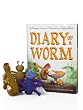 Diary of a Worm Hardcover Book with Three Plush Finger Puppets
