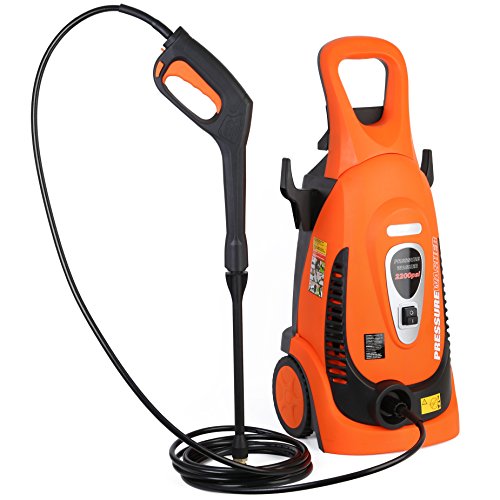 Best Review Of Ivation Electric Pressure Washer 2200 PSI 1.8 GPM with Power Hose Nozzle Gun and Turb...