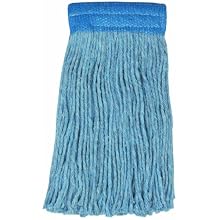 Wilen A430020, Colored Go Go Blend Cut-End Mop, 20-Ounce, 5" Mesh Band, Blue (Case of 12)
