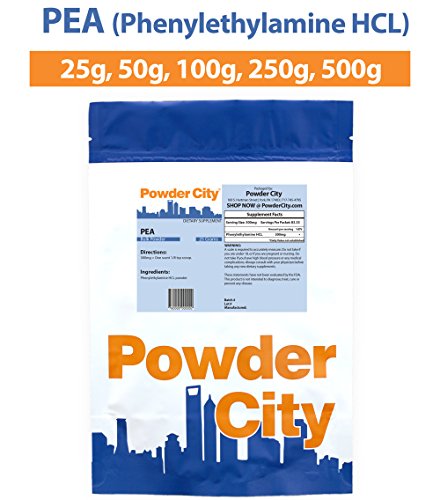 Powder City PEA (Phenylethylamine HCL) (50 Grams) Powder City PEA (Phenylethylamine HCL) (50 Grams)