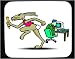 Mouse Pad with computer, racing, fable, turtle, hare Image