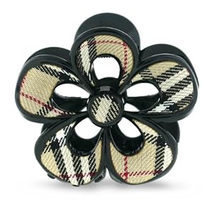 Burberry Inspired Designer Floral Hair Clip