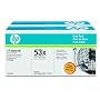 Original HP LaserJet 53X Print Cartridge in Retail Packaging - Dual Pack Q7553XD (Black)
