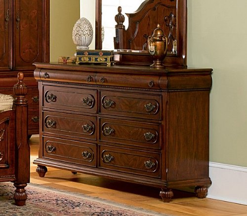 Coaster Six Drawer Dresser in Rich Brown