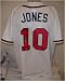 Chipper Jones Autographed/Hand Signed Atlanta Braves White Majestic Baseball Jersey