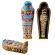 4" Saqqara Mummy - Cold Cast Resin - 1.75" x 1.5" x 4"