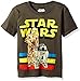 STAR WARS Little Boys Artoo Seethree Tee, Charcoal, 5/6