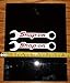Vintage Snap On Wrenches - Red on Silver Metallic HQ Vinyl Sticker Decals! Set of 2 at 6in x 1.2in
