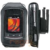 Wireless Rage Onyx Premium Fitted Leather Case w  Removable Swivel Belt Clip for Motorola Adventure...