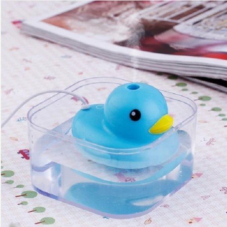 DBPOWER Cute Little Duck Shape Portable Mini Office Bedroom Humidifier USB Powered, Blue