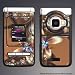 Nokia N75 brown flower Gel skin n75-g93