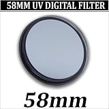 NEW 58MM MULTI COATED UV FILTER FOR 58MM LENS SIZE DIGITAL CAMCORDER, SAMSUNG CAMCORDER, CANON CAMCORDER, SONY CAMCORDER, PANASONIC CAMCORDER