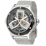 Stuhrling Original Men's 4ATB.332D13 Lifestyle Collection Alpine Slalom Automatic Skeleton Stainless Steel Mesh Watch