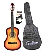 38 Inch Student Beginner Sunburst Acoustic Guitar with Carrying Case & Accessories (Free eBook & DirectlyCheap(TM) Translucent Blue Medium Guitar Pick)