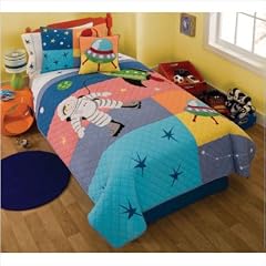 Astronaut Twin Quilt with Pillow Sham