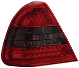 Anzo USA 321112 Mercedes-Benz Crystal Lens Red/Smoke LED Tail Light Assembly - (Sold in Pairs)