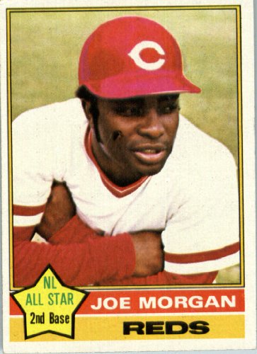 1976 Topps #420 Joe Morgan Cincinnati Reds Baseball Card In a Protective Screwdown Display Case