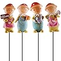 Solar Gartenfiguren mit Beleuchtung 95cm - 4 Stück