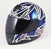 BOX WIRED MOTORCYCLE HELMET BLUE EXTRA LARGE