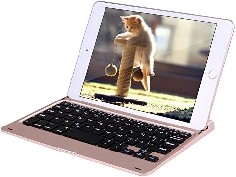 iPad Mini 4 Ultra-slim Bluetooth Keyboard Case,Piple Magnetically Wireless Keyboard for Apple iPad Mini 4(Gold)