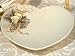 Baby Keepsake: Heart shaped porcelain candy dish with yellow porcelain roses