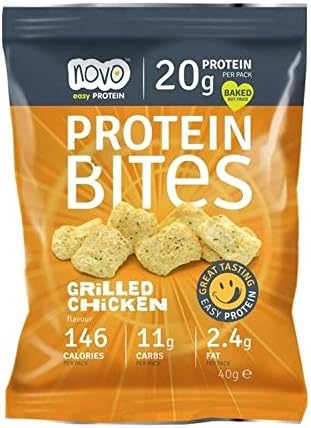 Novo Protein Crisp Bites Grilled Chicken 40g - Pack of 6