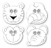 Wild Animals Misc. Masks, Color-your-own, Paper12pc
