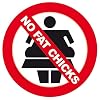 NO FAT CHICKS Aufkleber - STICKER BOMB Aufkleber decal patch 95 mm - DUB - kostenloser Versand in D