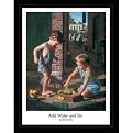 Add Water and Stir Framed Poster - 23.25 x 19.25"