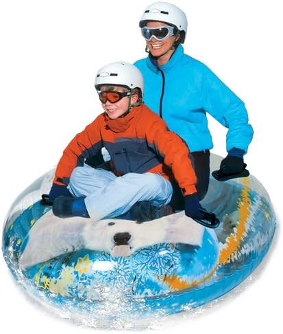 Pipeline Sno 54" Transparent Megablaster Polar Bear Snow Tube