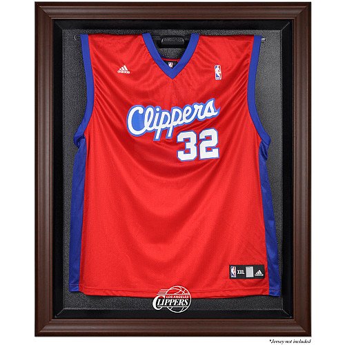 Mounted Memories Los Angeles Clippers Brown Framed Jersey Display Case