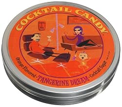 Cocktail Candy Cocktail Sugar, Tangerine Dream, 4-Ounce Tins (Pack of 3)