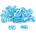 Blue Fancy Swirl Glass Beads Beading 10mm Approx 25