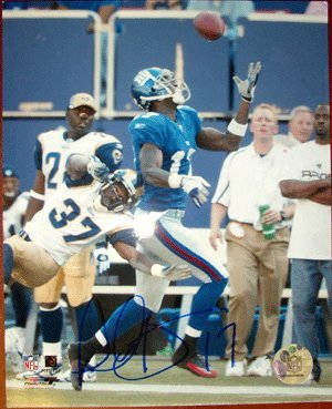 Plaxico Burress signed New York Giants 16x20 Photo