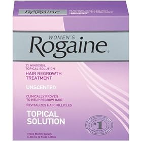 Rogaine for Women Hair Regrowth Treatment, 3 Count Pack, 2 Ounce Bottles