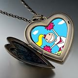 Pugster Cheering Cheer-Leader Photo Italian Large Pendant Necklace