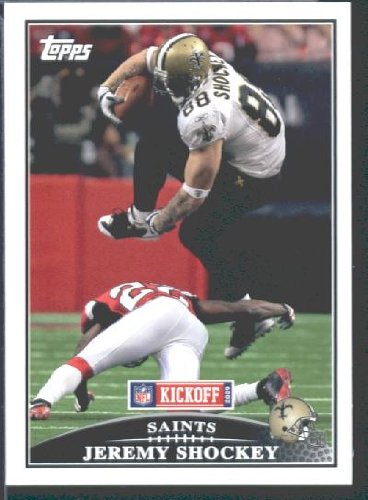 2009 Topps KickOff Football Card # 32 Jeremy Shockey New Orleans Saints Mint Condition - Shipped In Protective ScrewDown Display Case!