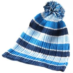 Handwoven Hat for Baby/toddler - Winter Sky
